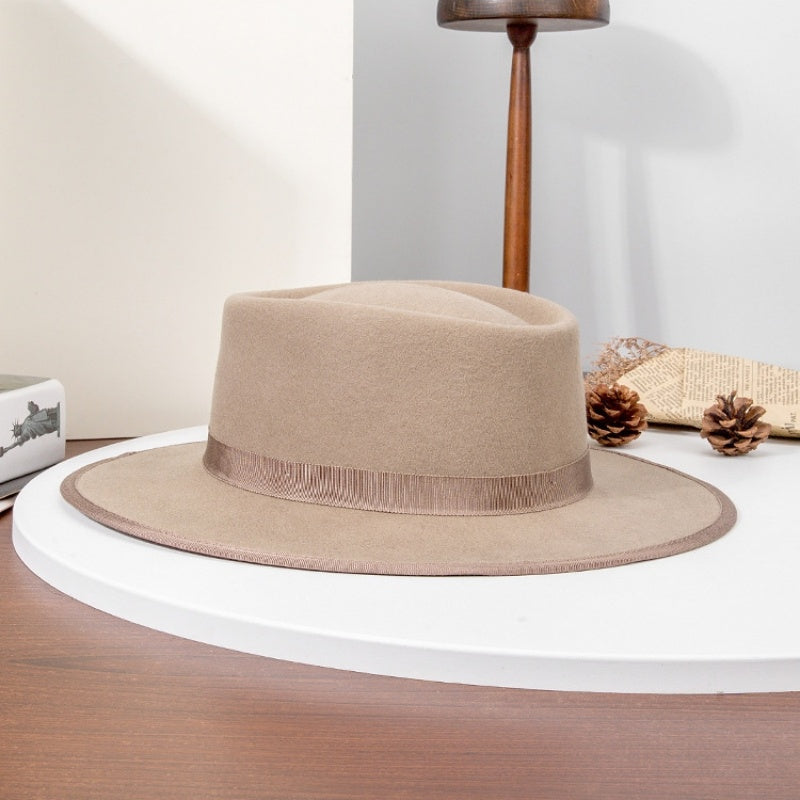 Felt Top Hat with Bow Webbing