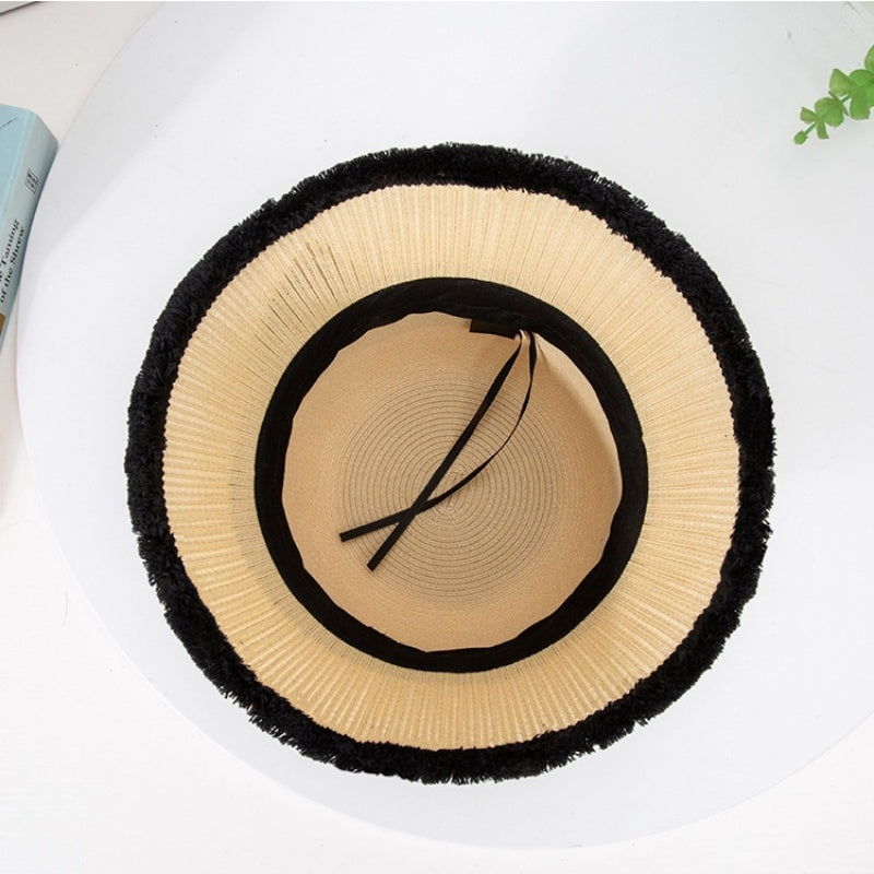 Sun Hat Cloche Hat with Bow Webbing
