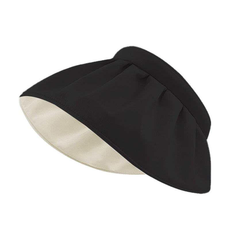 Foldable Shell Sun Hat with Empty Top