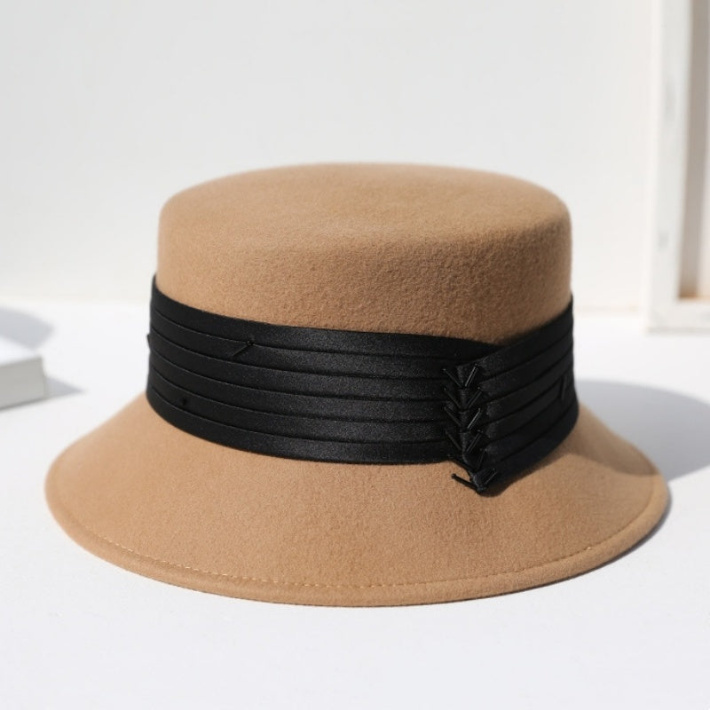 Felt Bucket Hats with Ribbon