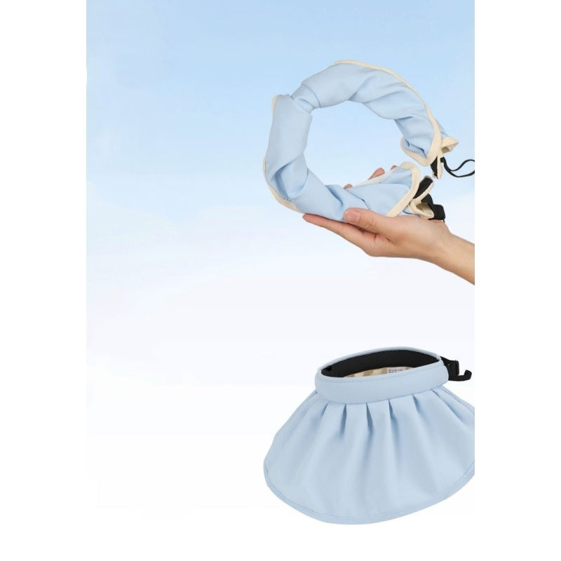 Foldable Shell Sun Hat with Empty Top