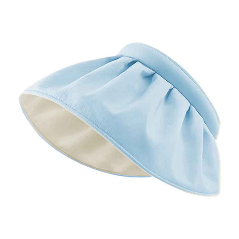 Foldable Shell Sun Hat with Empty Top
