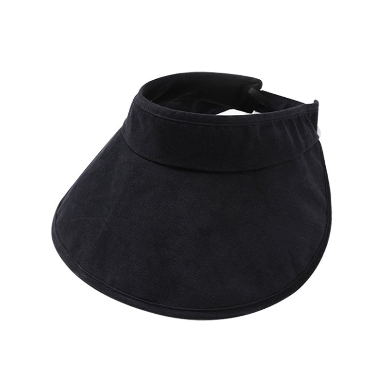 Cotton Foldable Sun Hat with Empty Top