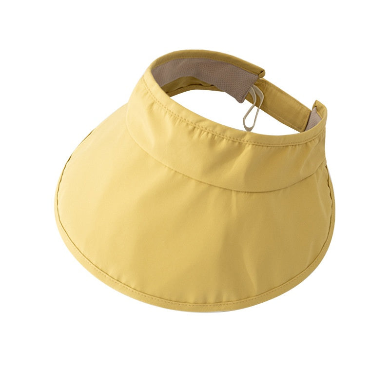 Foldable Sun Hat with Empty Top