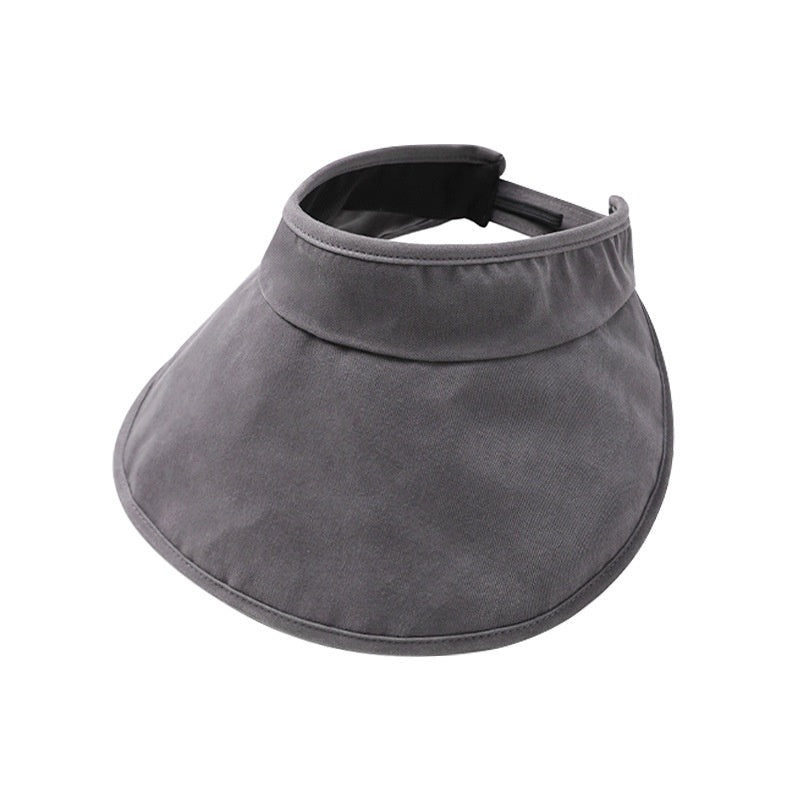 Cotton Foldable Sun Hat with Empty Top