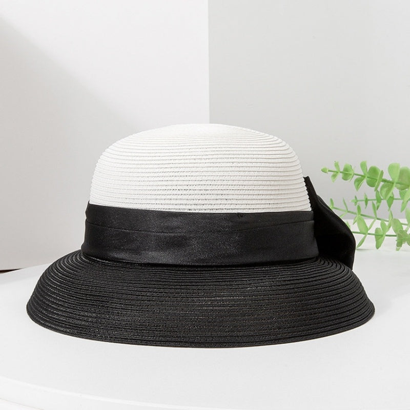 Sun Hat Straw Hat with Big Bow