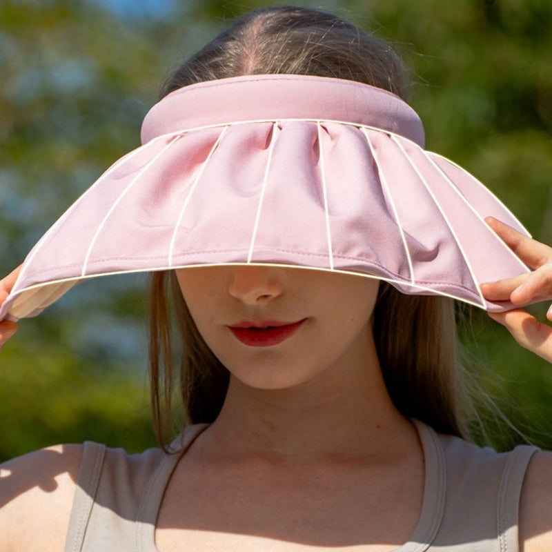Foldable Shell Sun Hat with Empty Top