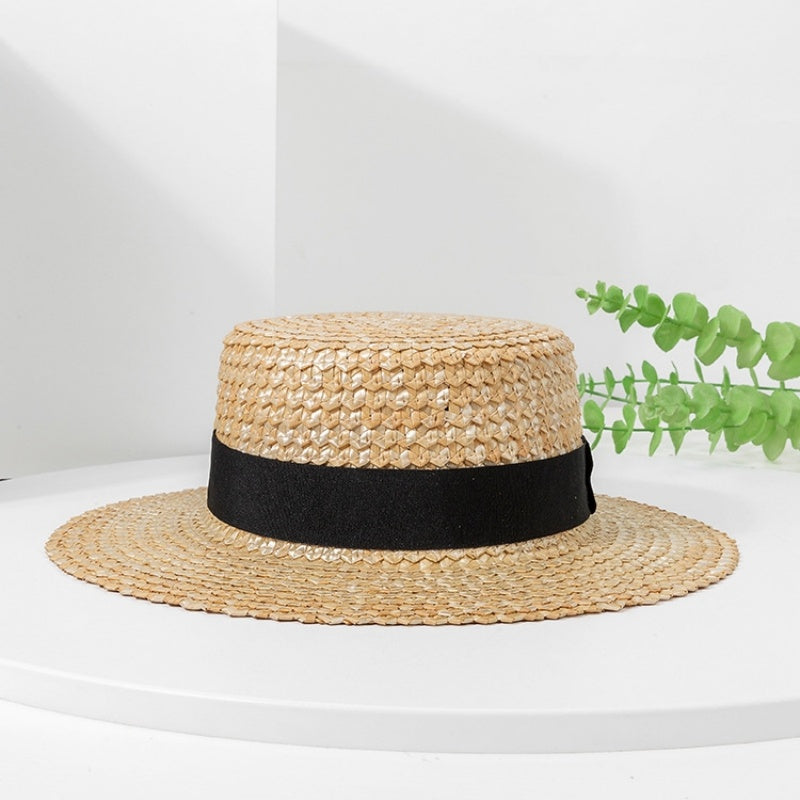 Scale Texture Straw Sun Hat