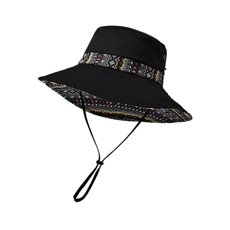 Sun Hat with Jacquard Design