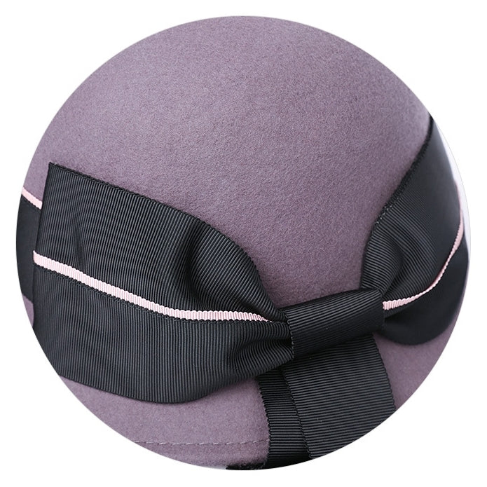 Felt Bucket Hats with Bow