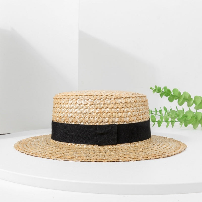 Scale Texture Straw Sun Hat