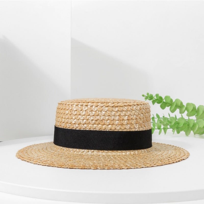 Scale Texture Straw Sun Hat