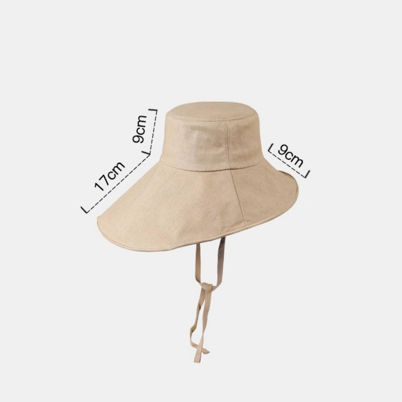 Flax Sun Hat Bucket Hat