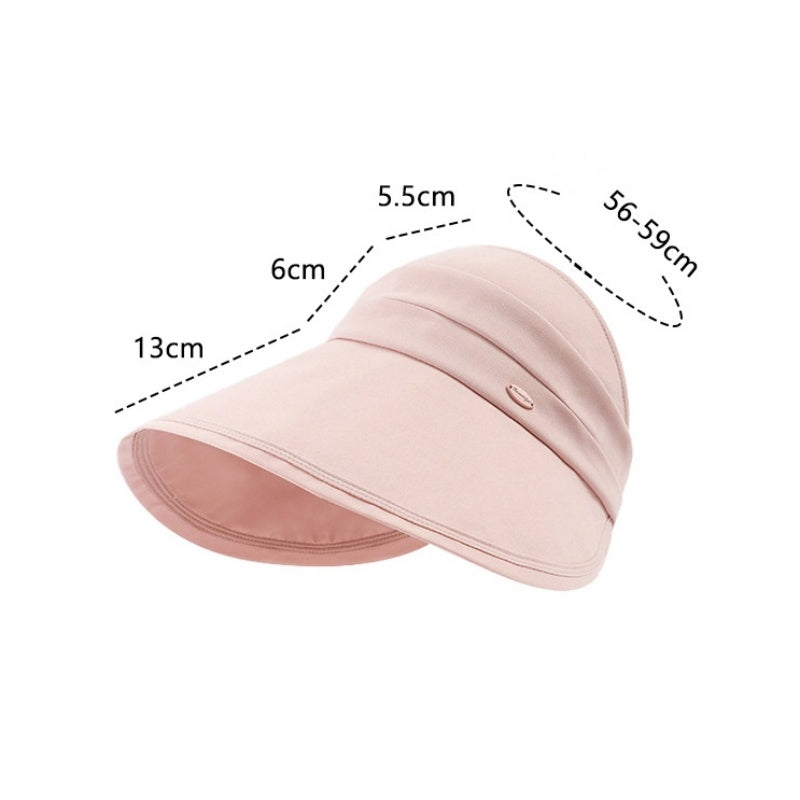 Lengthened and Widened Sun Hat with Empty Top