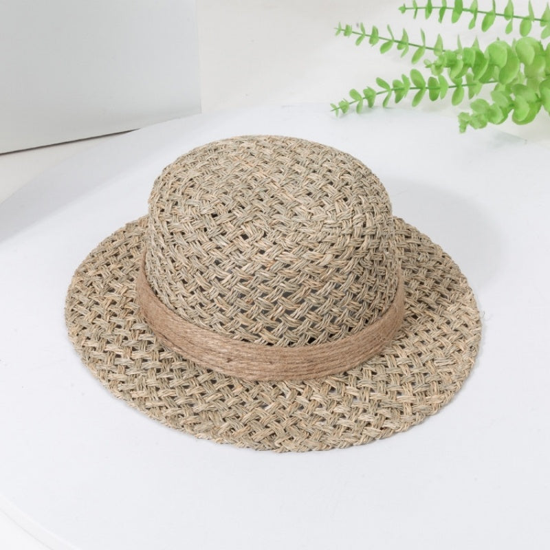 Hollow-carved Flat-topped Hat