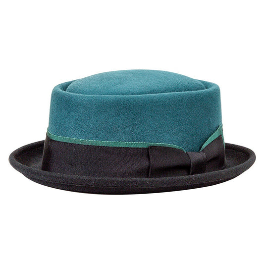 Felt Rolled-up Top Hat with Bow