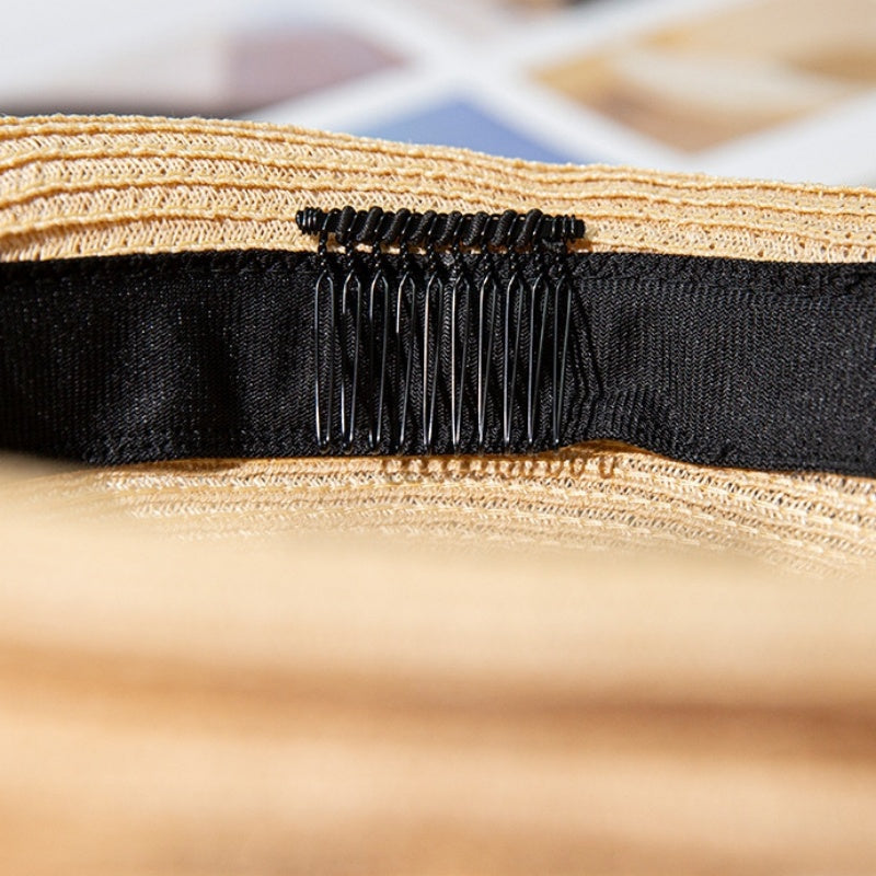 Straw Beret with Bow