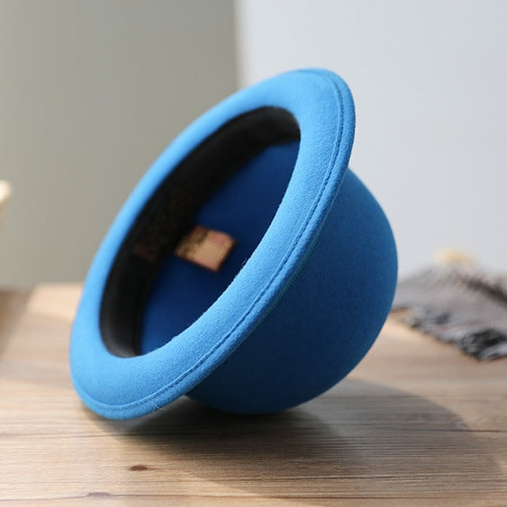 Felt Top Hat Rolled Edge with Bow Webbing