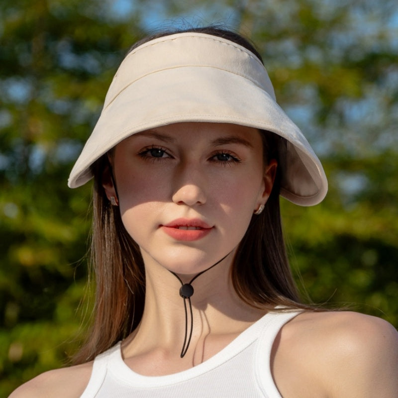 Cotton Foldable Sun Hat with Empty Top