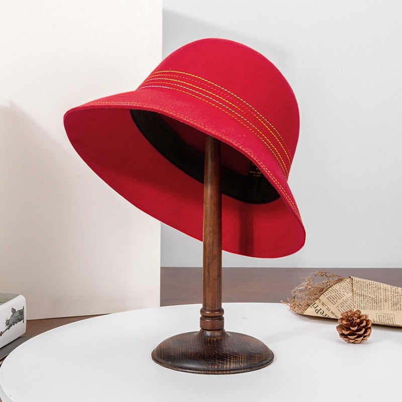 Felt Top Hat with Colored Braided Thread