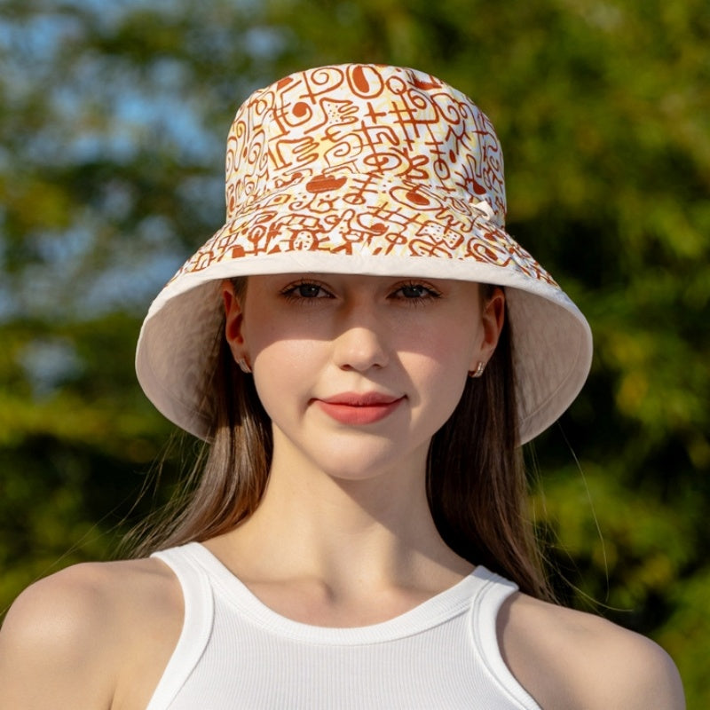 Double-Sided Printed Sun Hat Bucket Hat