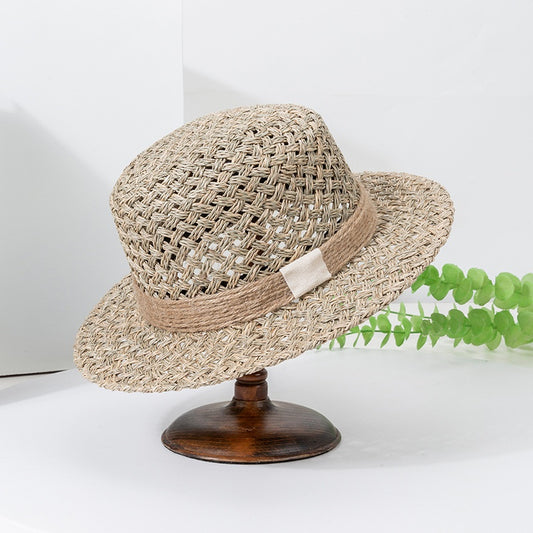 Hollow-carved Flat-topped Hat