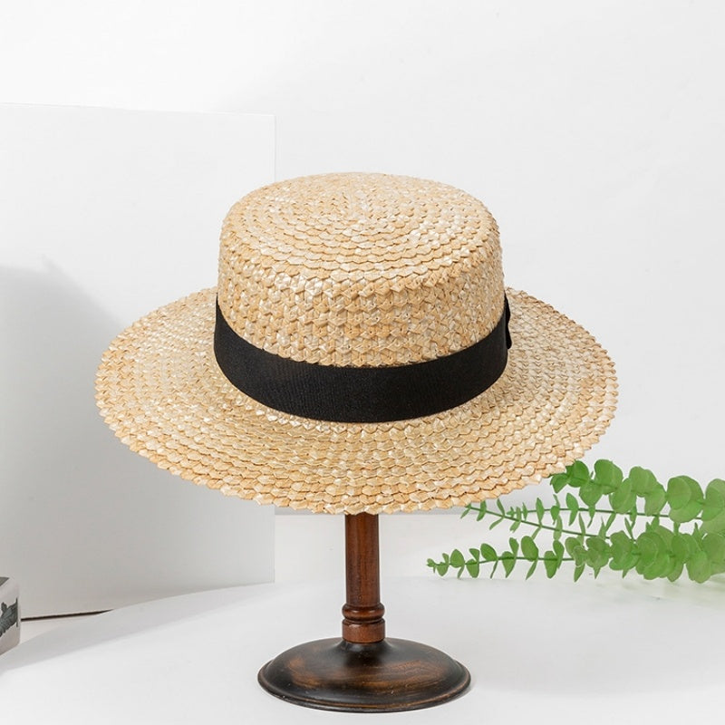 Scale Texture Straw Sun Hat