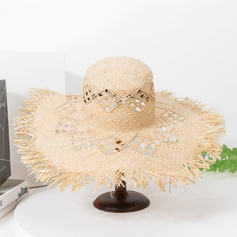 Hollow-carved Wide Brim Sun Hat