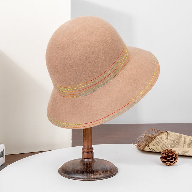 Felt Top Hat with Colored Braided Thread