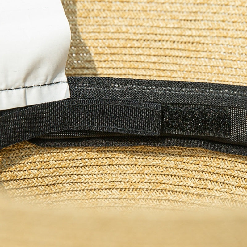 Straw Top Hat with Bow Webbing