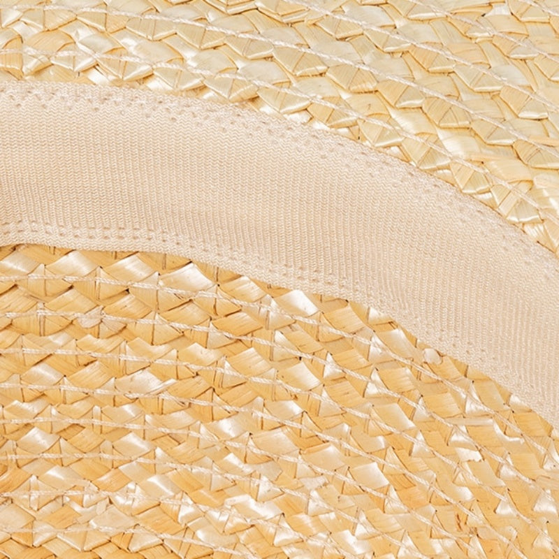 Scale Texture Straw Sun Hat