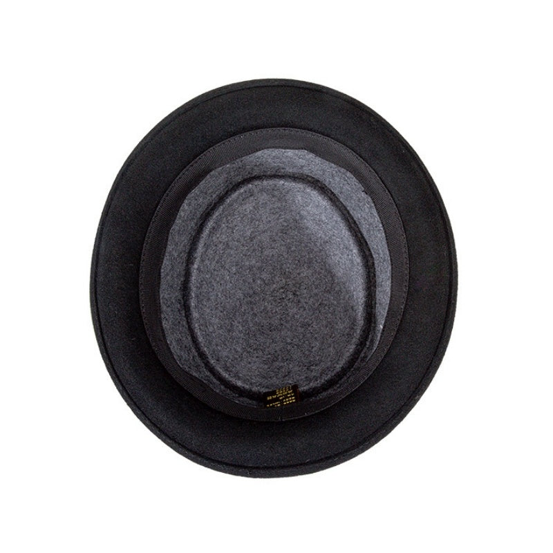 Felt Rolled-up Top Hat with Bow