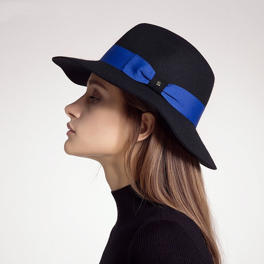 Felt Top Hat with Blue Webbing