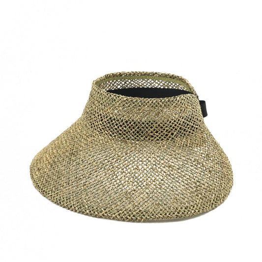 Foldable Straw Hat with Empty Top