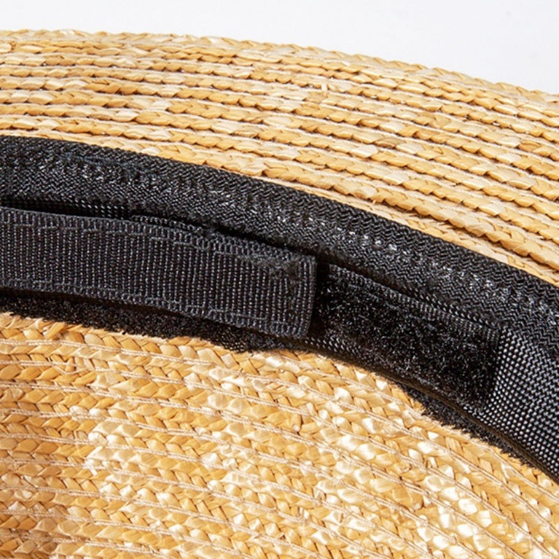 Bowler Hat Sun Hat with Printed Ribbon