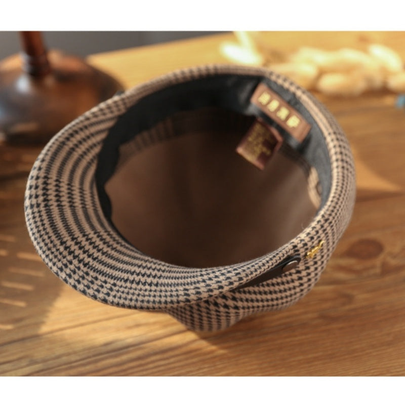 Houndstooth Felt Newsboy Hats