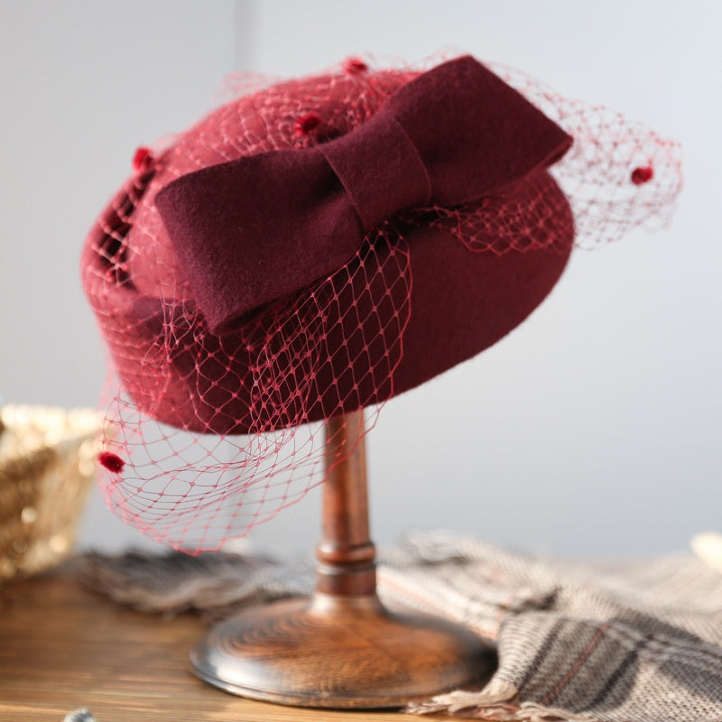 Stewardess Pillbox Hat with Veil