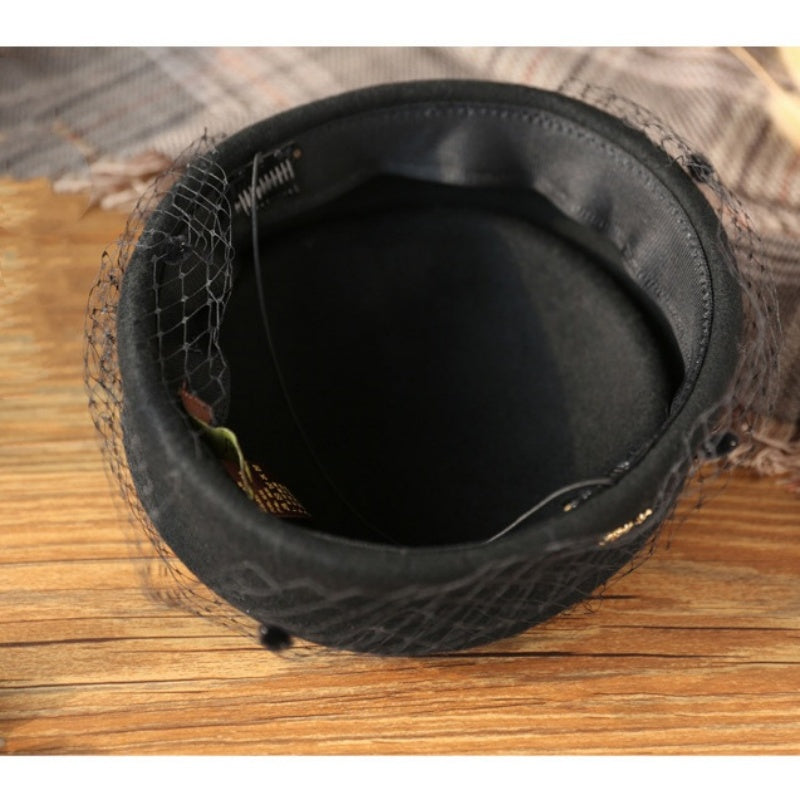 Stewardess Pillbox Hat with Veil