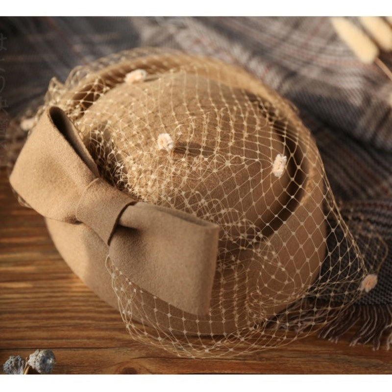 Stewardess Pillbox Hat with Veil