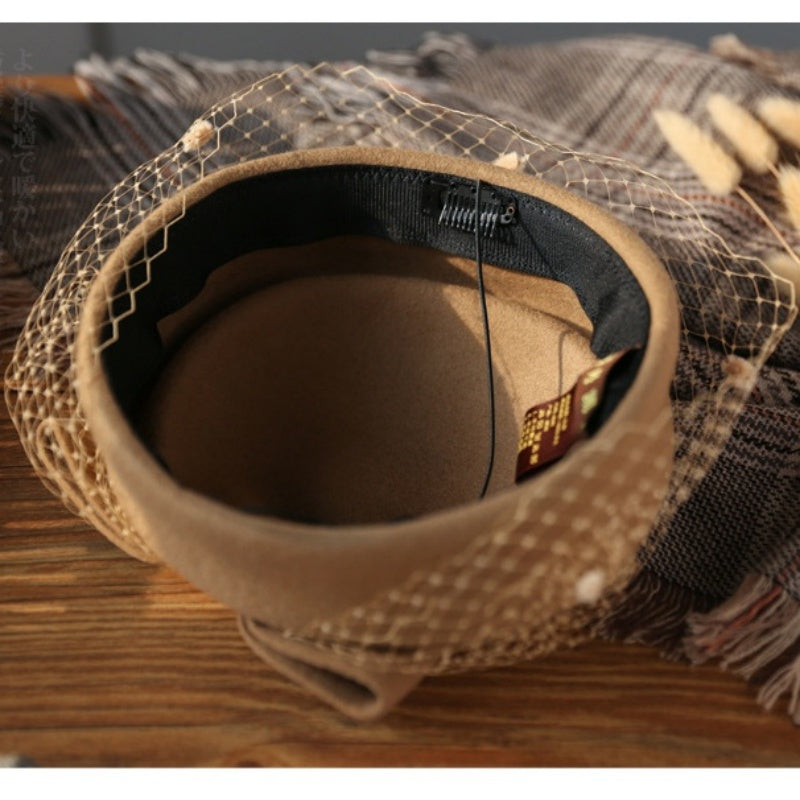 Stewardess Pillbox Hat with Veil