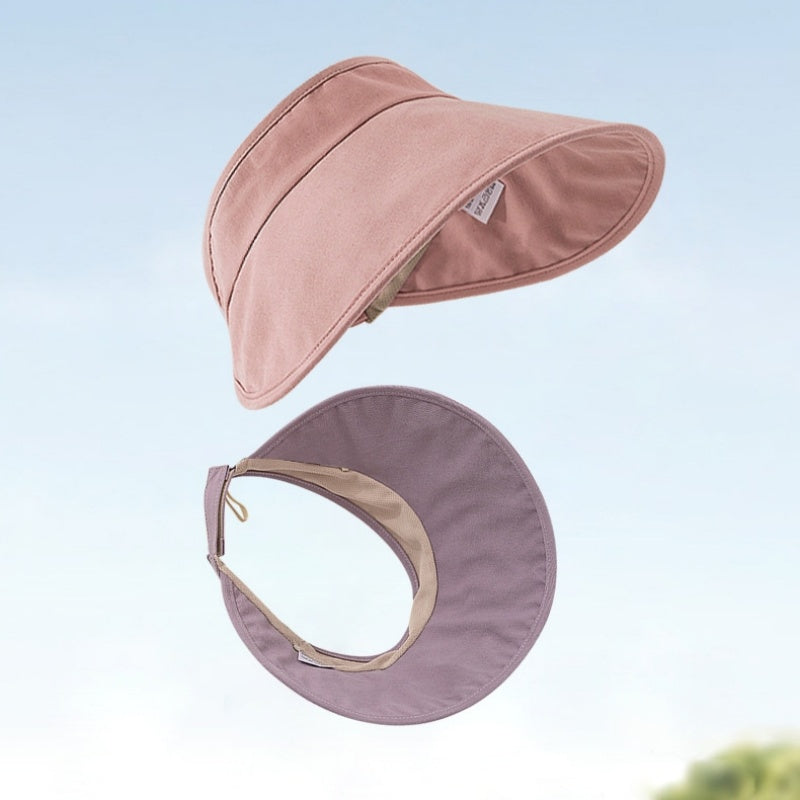 Cotton Foldable Sun Hat with Empty Top