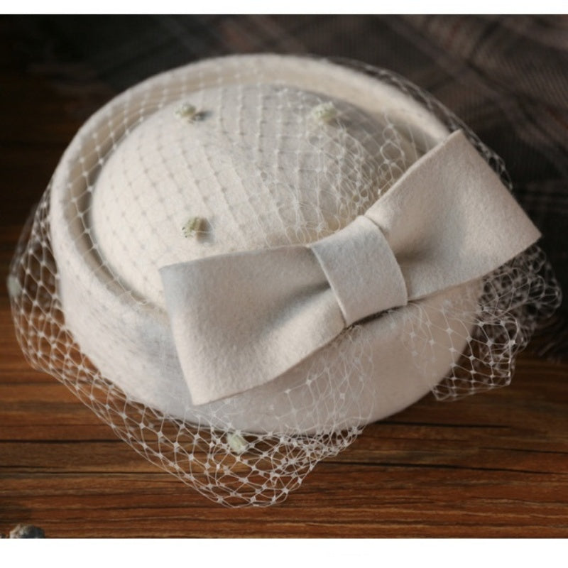 Stewardess Pillbox Hat with Veil
