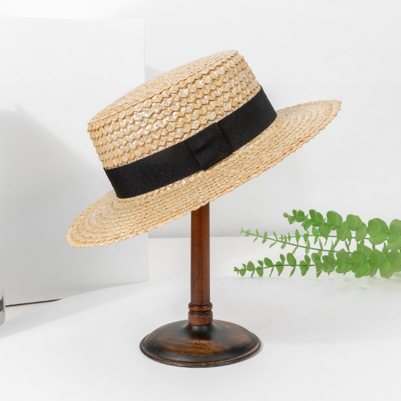 Scale Texture Straw Sun Hat