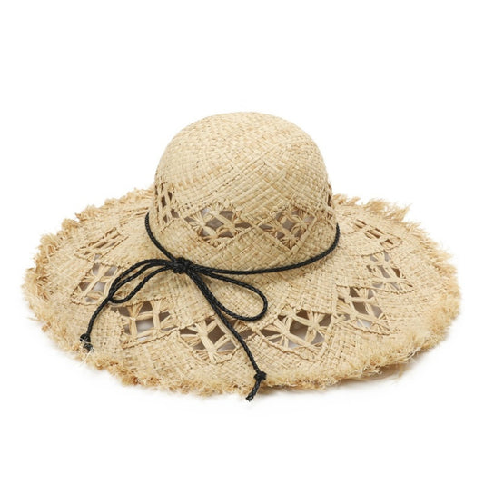 Straw Hat with Rough Selvedge
