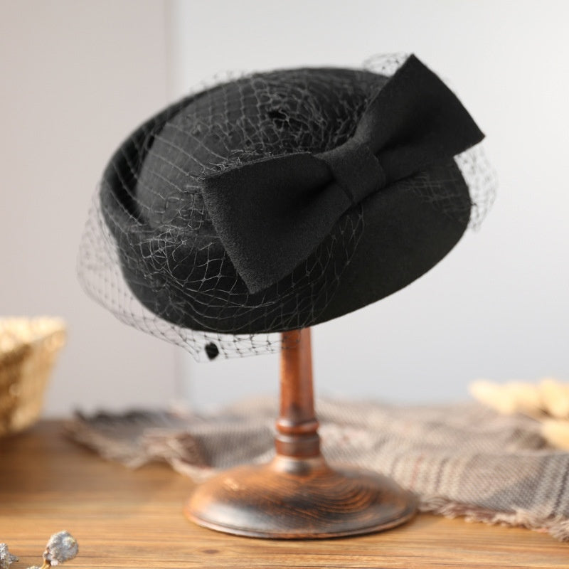 Stewardess Pillbox Hat with Veil