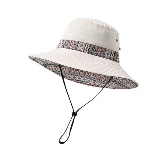 Sun Hat with Jacquard Design