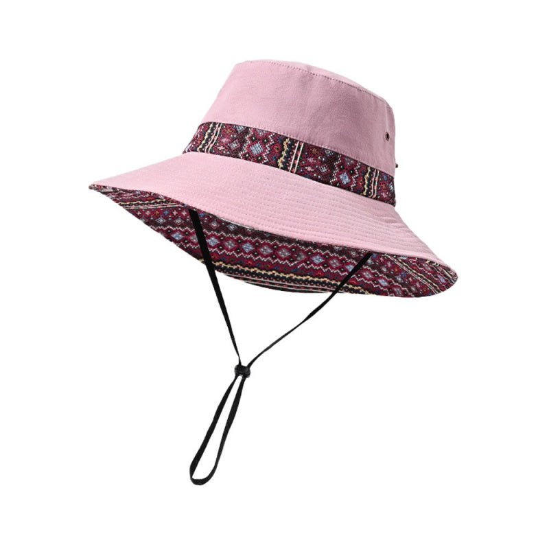 Sun Hat with Jacquard Design
