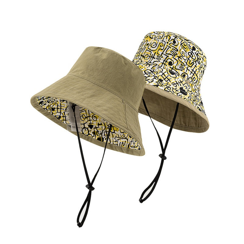Double-Sided Printed Sun Hat Bucket Hat