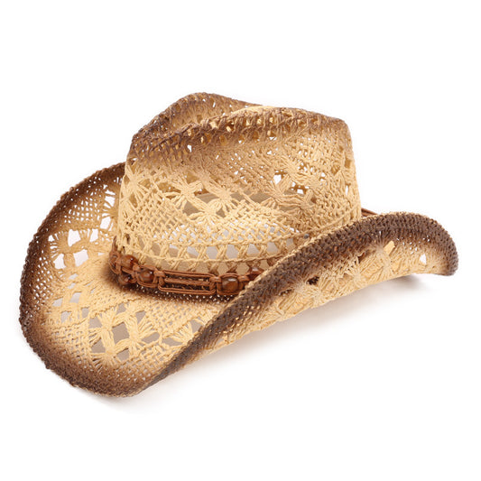 Cowboy Hollowed-out Straw Hat